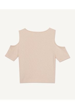 Camiseta Para Mujer Manga Corta Color Cafe  Marca Seven Seven #28095675