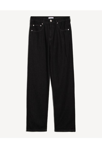 Jean Straight Tono Negro  Para Hombre Negro Seven Seven