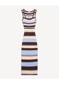 Vestido Maxi Tejido En Tricot  Para Mujer Café Seven Seven de Seven Seven