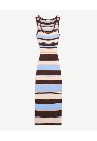 Vestido Maxi Tejido En Tricot  Para Mujer Café Seven Seven Seven Seven