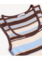 Vestido Maxi Tejido En Tricot  Para Mujer Café Seven Seven de Seven Seven