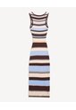 Vestido Maxi Tejido En Tricot  Para Mujer Café Seven Seven de Seven Seven