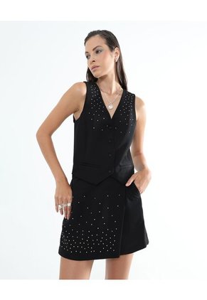 Short Para Mujer  Color Negro Marca Seven Seven #28191033