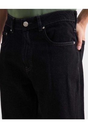 Jean Straight Tono Negro  Para Hombre Negro Seven Seven