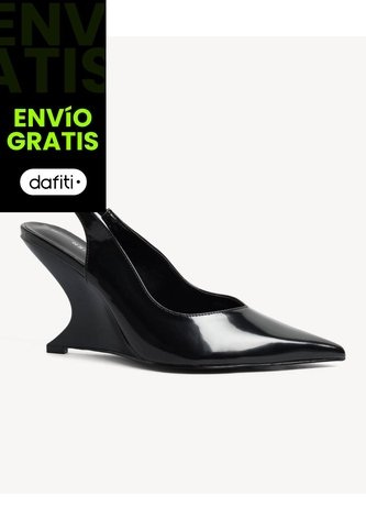 Tacones Correa Al Tobillo  Para Mujer Negro Seven Seven Seven Seven