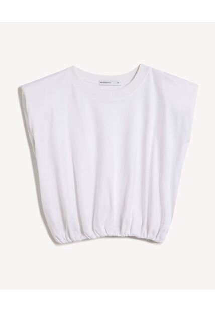 Camiseta Para Mujer Manga Sisa Cuello Redondo Color Marfil Marca Seven Seven #28096506