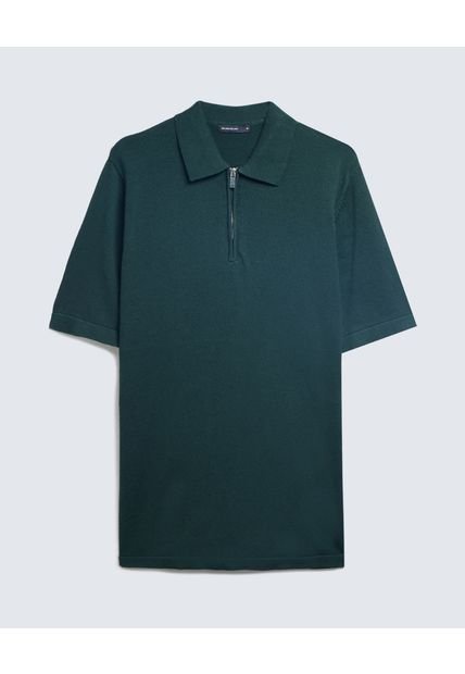 Polo Para Hombre Cuello Tejido  Color Verde Oscuro Marca Seven Seven #45110850