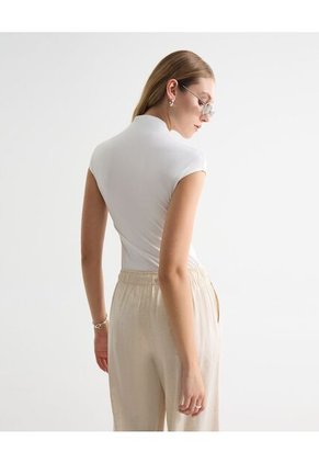 Body Cuello Alto  Para Mujer Crudo Seven Seven