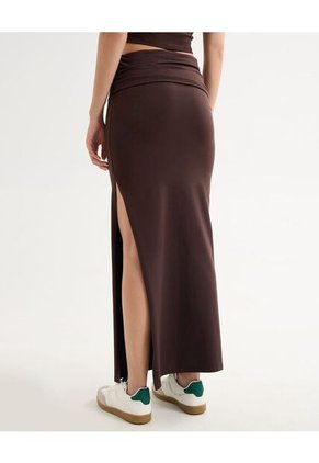 Falda Para Mujer Largo Color Café Marca Seven Seven #28140935