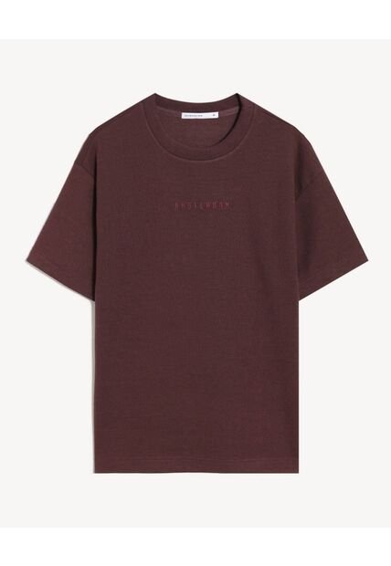 Camiseta Para Hombre Manga Corta Cuello Redondo Color Café Marca Seven Seven #45092788