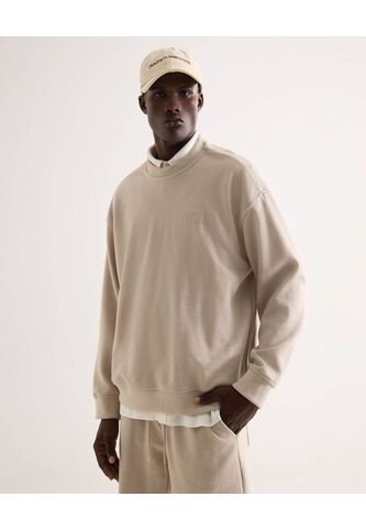 Buzo Para Hombre Cuello Redondo Color Beige Marca Seven Seven #45060717 Seven Seven