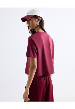 Camiseta  Para Mujer Manga Corta Cuello Redondo Color Vino Marca Seven Seven #28097583