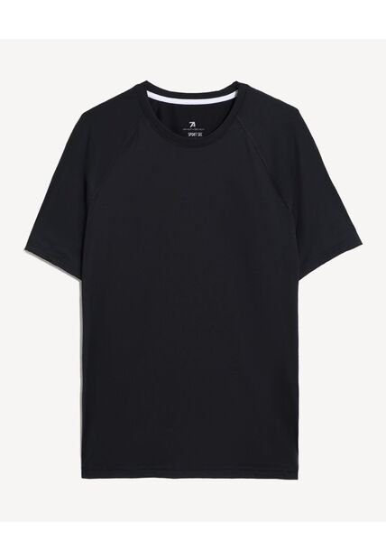 Camiseta  Para Hombre Manga Corta Cuello Redondo Color Negro Marca Seven Seven #45092576