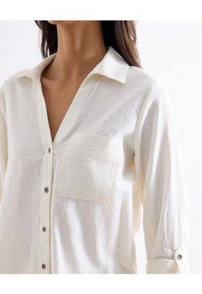 Blusa  Para Mujer Manga Larga Color Marfil Marca Seven Seven #28127530