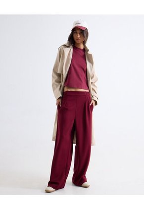 Camiseta  Para Mujer Manga Corta Cuello Redondo Color Vino Marca Seven Seven #28097583