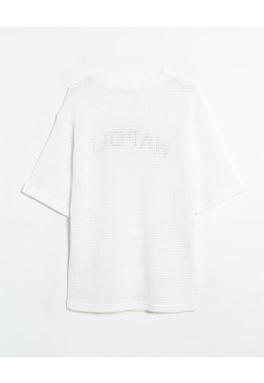 Camiseta  Para Hombre Manga Corta Cuello Redondo Color Marfil Marca Seven Seven #45092860