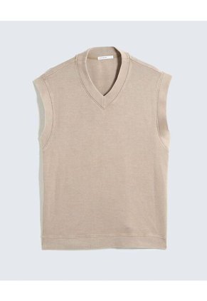 Camiseta Para Hombre Manga Sisa Cuello V Color Arena Marca Seven Seven #45092646