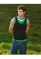 Tank Top Slim En Rib  Para Hombre Negro Seven Seven de Seven Seven