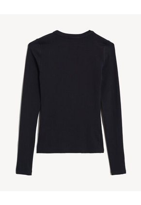 Camiseta  Para Mujer Manga Larga Cuello Redondo Color Negro Marca Seven Seven #28097598