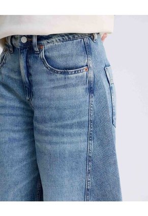 Jean Baggy Barrel Azul Claro  Para Mujer Azul Seven Seven
