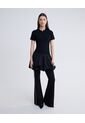 Pantalón Tipo Flare  Para Mujer Negro Seven Seven de Seven Seven