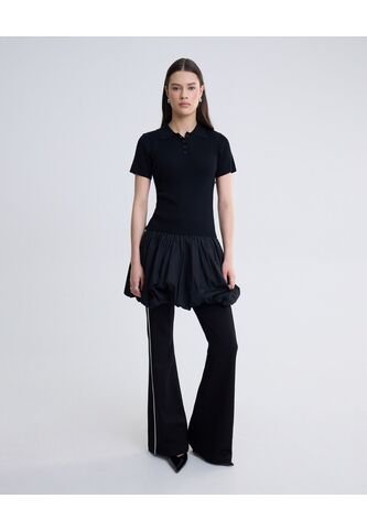 Pantalón Tipo Flare  Para Mujer Negro Seven Seven Seven Seven