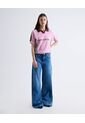 Jean Wide Leg Medio Oscuro  Para Mujer Azul Seven Seven de Seven Seven