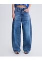 Jean Baggy Barrel Azul Medio    Para Mujer Azul Seven Seven de Seven Seven