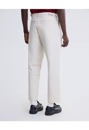 Pantalón Barrel  Para Hombre Blanco Seven Seven