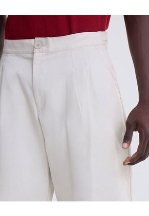 Pantalón Barrel  Para Hombre Blanco Seven Seven