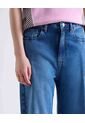 Jean Wide Leg Medio Oscuro  Para Mujer Azul Seven Seven de Seven Seven