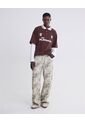 Jean Baggy Con Estampado Y Picos  Para Mujer Gris Seven Seven de Seven Seven