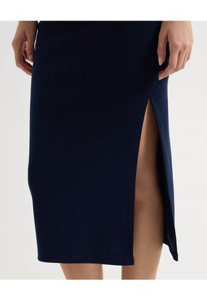 Falda Para Mujer Medio Color Azul Oscuro Marca Seven Seven #28140927