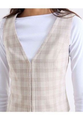 Blusa  Para Mujer Manga Sisa Color Crema Marca Seven Seven #28124176