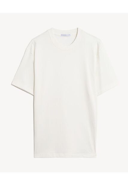 Camiseta  Para Hombre Manga Corta Cuello Redondo Color Marfil Marca Seven Seven #45098228