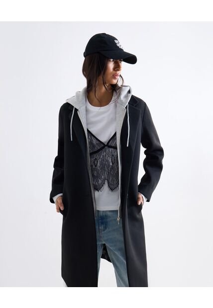 Chaqueta  Para Mujer Abrigo Color Negro Marca Seven Seven #28081036