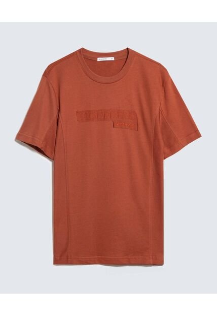 Camiseta Para Hombre Manga Corta Cuello Redondo Color Terracota Marca Seven Seven #45092707