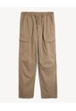 Pantalón Cargo Con Pretina Elástica  Para Hombre Beige Seven Seven de Seven Seven