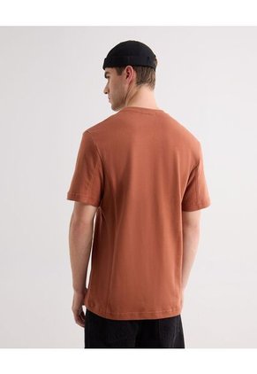 Camiseta Para Hombre Manga Corta Cuello Redondo Color Terracota Marca Seven Seven #45092707