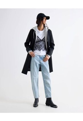 Chaqueta  Para Mujer Abrigo Color Negro Marca Seven Seven #28081036