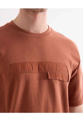 Camiseta Para Hombre Manga Corta Cuello Redondo Color Terracota Marca Seven Seven #45092707