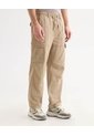 Pantalón Cargo Con Pretina Elástica  Para Hombre Beige Seven Seven de Seven Seven