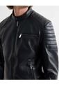 Chaqueta Para Hombre Pu Color Negro Marca Seven Seven #45080472 de Seven Seven