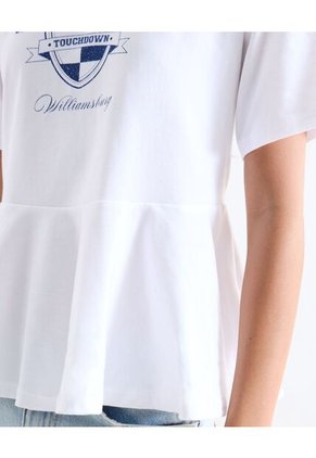 Camiseta  Para Mujer Manga Corta Moda Color Blanco Marca Seven Seven #28098242