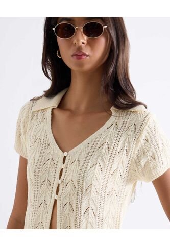 Camiseta  Para Mujer Manga Corta Moda Color Crema Marca Seven Seven #28096664 Seven Seven