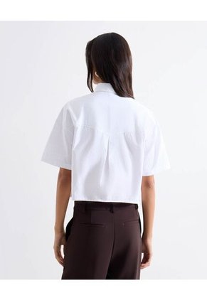 Blusa  Para Mujer Manga Corta Color Blanco Marca Seven Seven #28127448