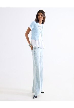 Camiseta  Para Mujer Manga Corta Moda Color Blanco Marca Seven Seven #28098242