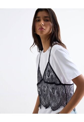 Camiseta  Para Mujer Manga Corta Cuello Redondo Color Blanco Marca Seven Seven #28098238 Seven Seven