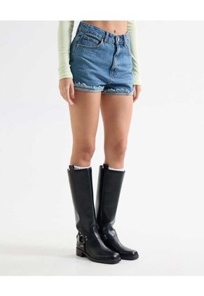 Short Para Mujer Multiusos Plano Color Azul Marca Seven Seven #28191076