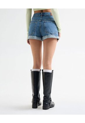 Short Para Mujer Multiusos Plano Color Azul Marca Seven Seven #28191076